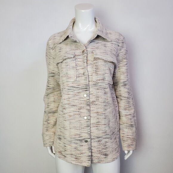 BB Dakota Steve Madden Cream Shacket - Picture 2 of 10